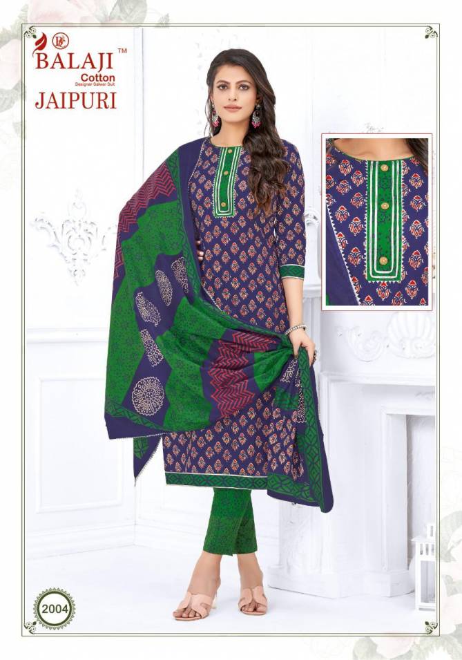 Balaji Jaipuri 2 Daily Wear Wholesale Ready Made Suit Collection